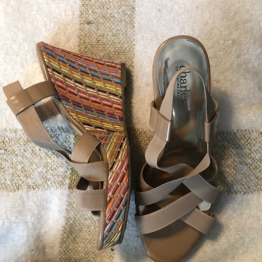 Charles By Charles David Multi Colored Wedge - image 4